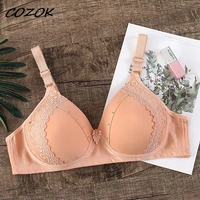 cozok sexy 105d bras for women wire free push up underwear female bra breathable comfort full cup bralette lingerie large size
