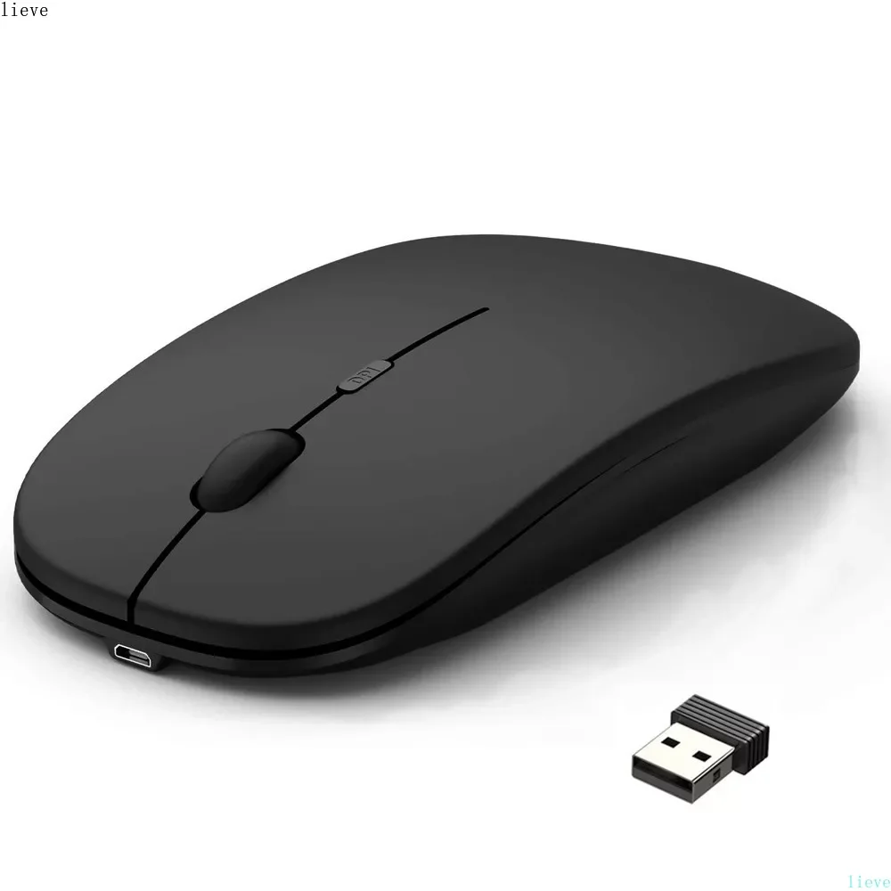 

Wireless Rechargeable Mouse For Laptops Computer PC, Slim Mini Noiseless Cordless Mouse, 2.4G Mice For Home/Office Laptops