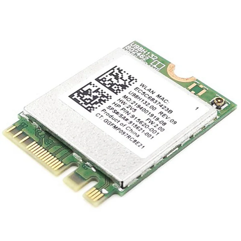 Комбинированная карта адаптера RTL8821CE 802.11AC 1X1 Wi-Fi+BT 4.2 915621 -001 Беспроводная сетевая