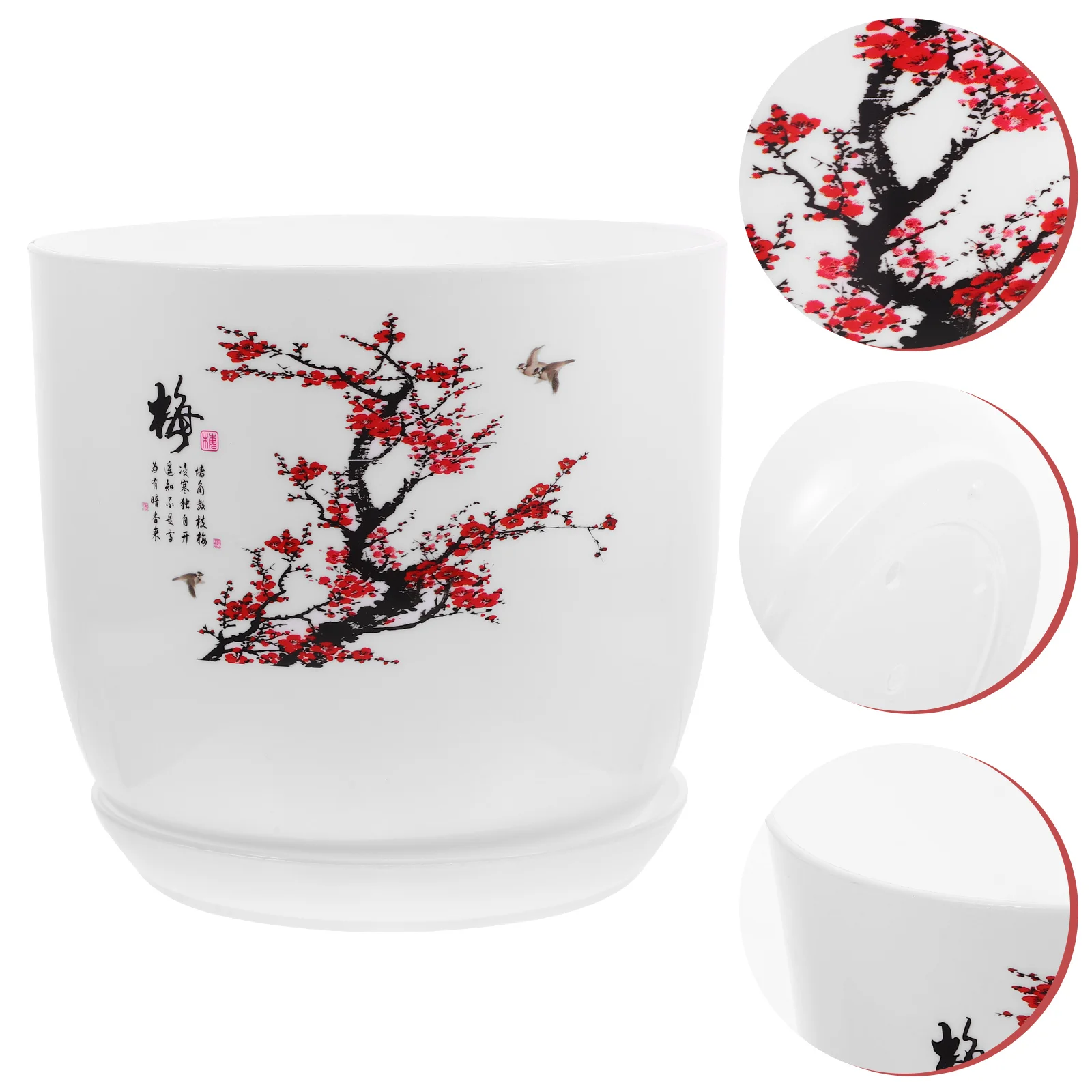 

Round Plants Pot Vase Stand Chinese Planter Succulents Pots Hanging Orchid Flower Pot Pot Japanese Flower Pots