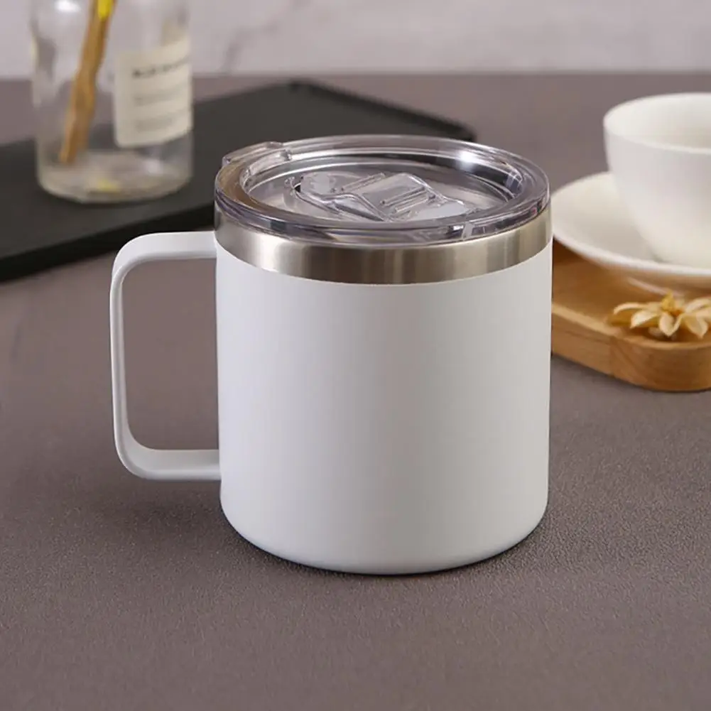 

12oz Vacuum Mug Stainless Steel Coffee Cup Lidded Milk Water Cup Insulated Mug Tumbler Cup Coffee Mug Drinking Cup tazas de café