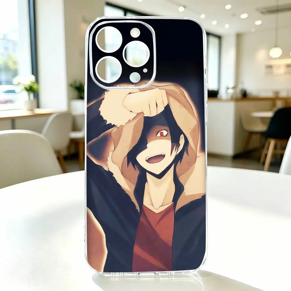 Фото Чехол для телефона с аниме-дизайном DuRaRaRa для iPhone 17, 16, 15, 14, 13, 12, 11 Mini, Pro, Max, Plus, прозрачный №4