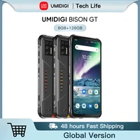  In Stock UMIDIGI BISON IP68 IP69K Helio G95 8GB 128GB Rugged Smart Phone 64MP Quad Camera6 67  FHD 33W Charger Cellphone