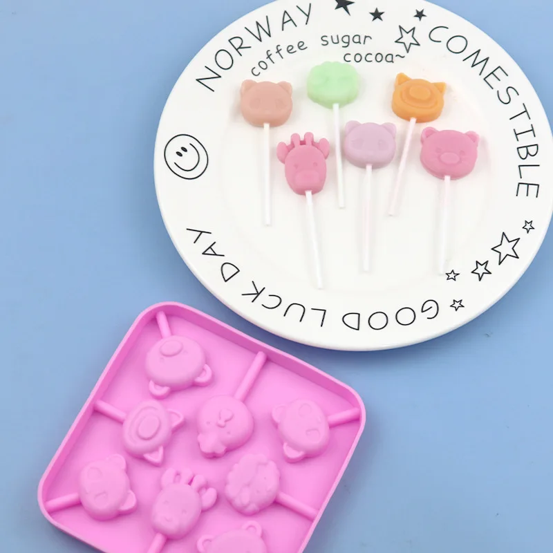 

Silicone Lollipop Molds Chocolate Candy Molds Cake Mold DIY Variety Shapes Cake Pastry Decorating Form Silicone Bakeware