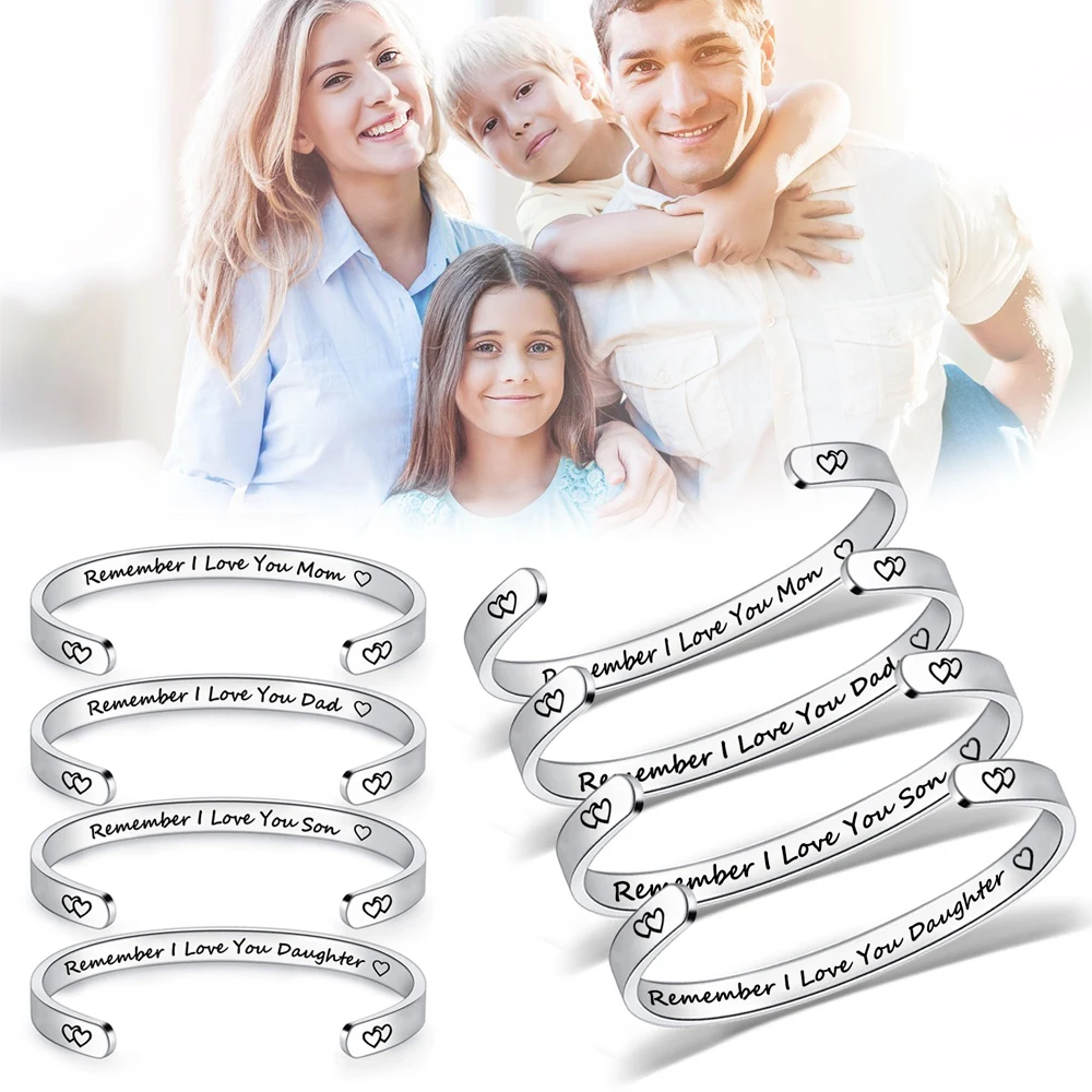 

Family Bracelet DIY Lettering C-Shaped Bracelet Gift For Friends