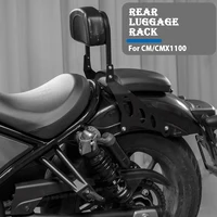 Motorcycle Luggage Rack Sissy Bar Rear Passenger Backrest Cushion Pad Black Chrome For Honda CM1100 CMX 1100 CMX1100 2021