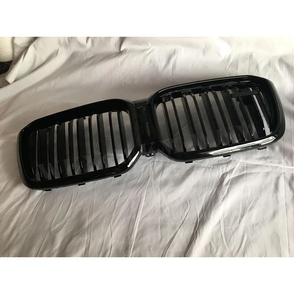 Глянцевый черный передний бампер из АБС-пластика гоночные решетки передняя