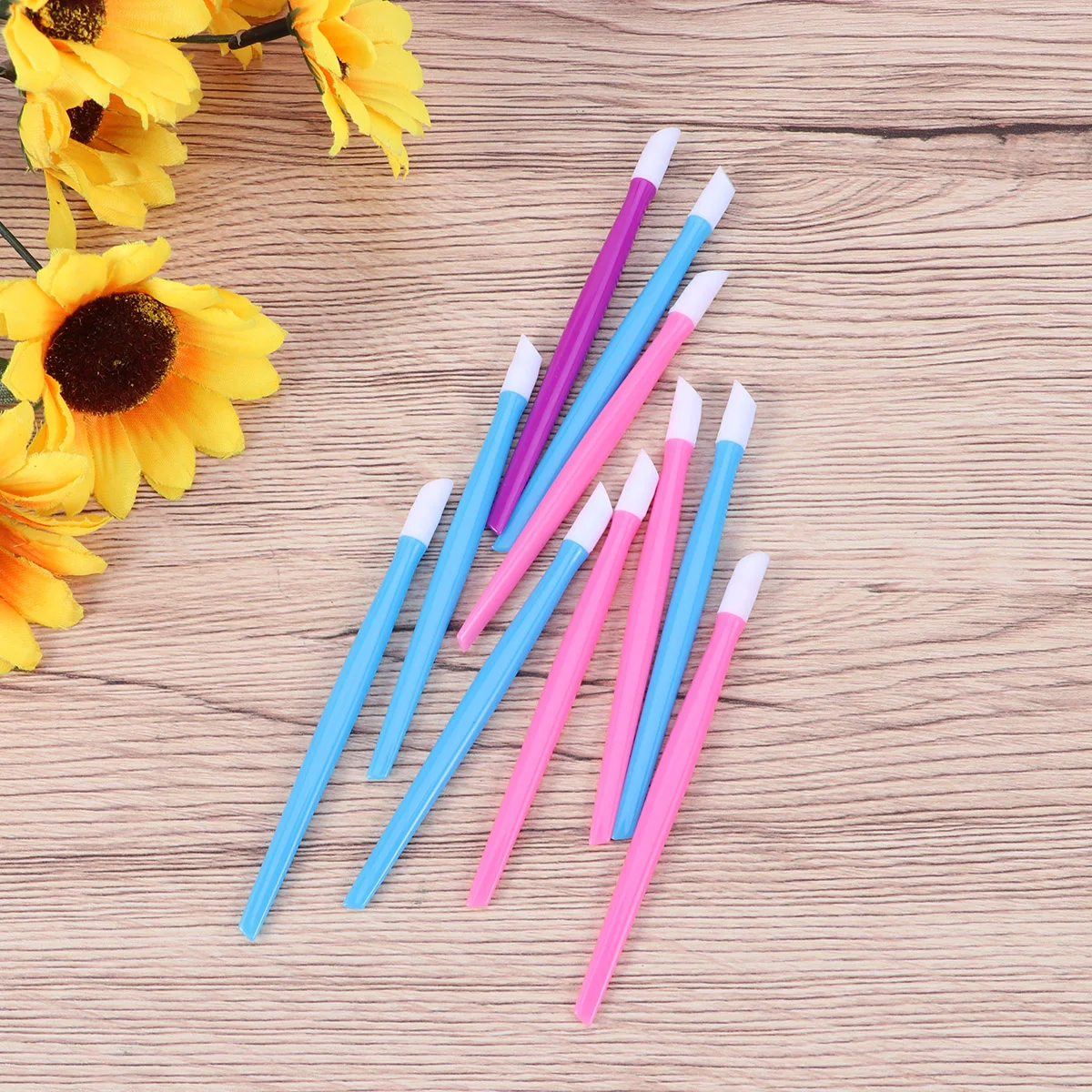 

10 Pcs Cleanser Manicure Tools Dead Skin Pusher Cuticle Pushers Tipped Nail