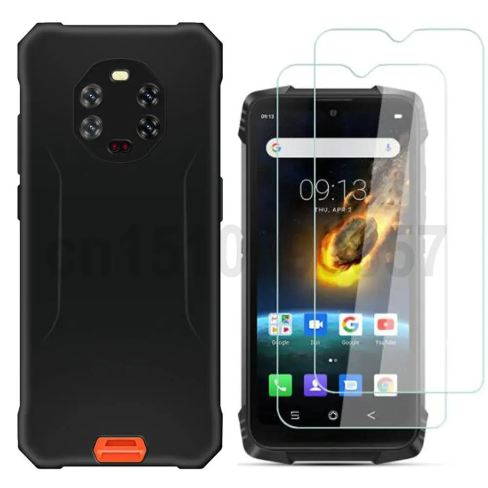 

3 in 1 Tempered Glass FOR Blackview BV8800 Case Soft Case with Full Tempered Glass FOR Blackview BV8800 Pro