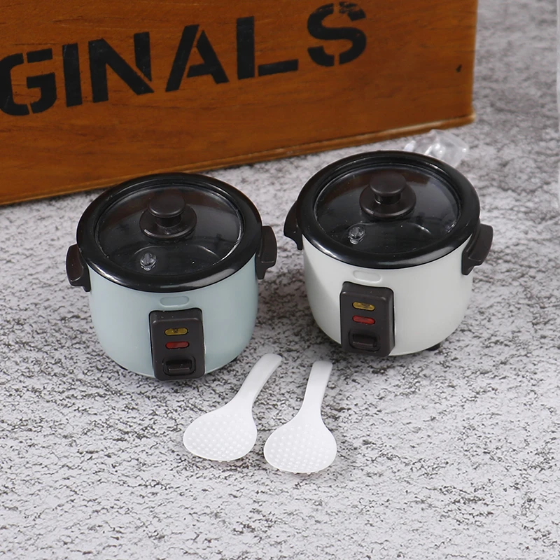 

1PCS Hot Sale 1:12 Dollhouse kitchen electrical model simulation Mini rice cooker