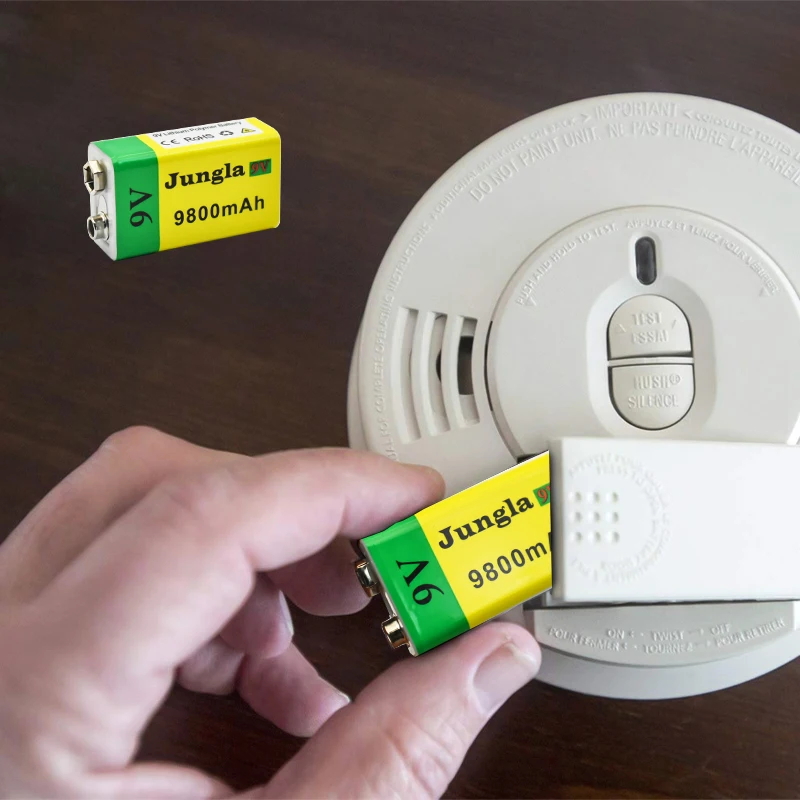 Литий-ионная аккумуляторная батарея 2022 9 В 9800 мАч батареи Micro USB литиевая для