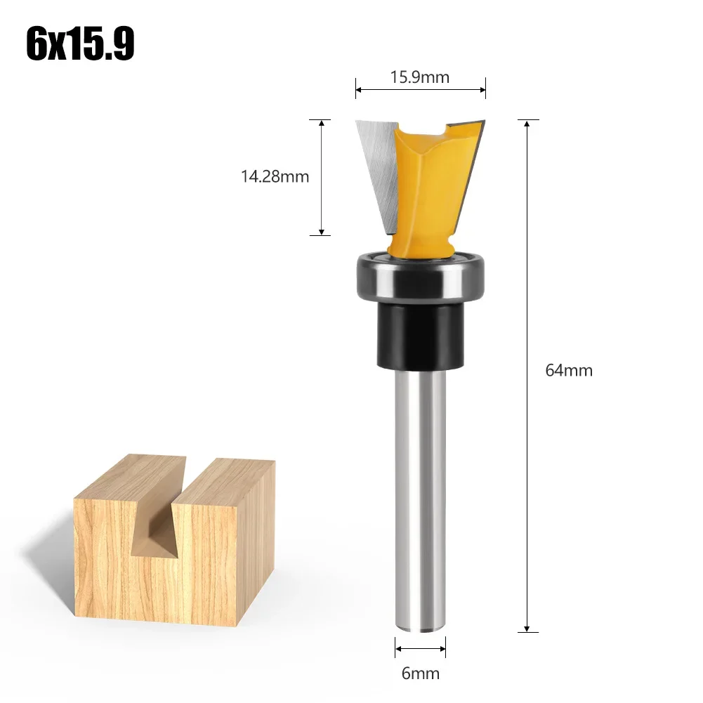 1 шт. 1/4 дюйма 6 мм фреза с хвостовиком твердосплавная Fresas Para Router Madera Tupia De Madeira
