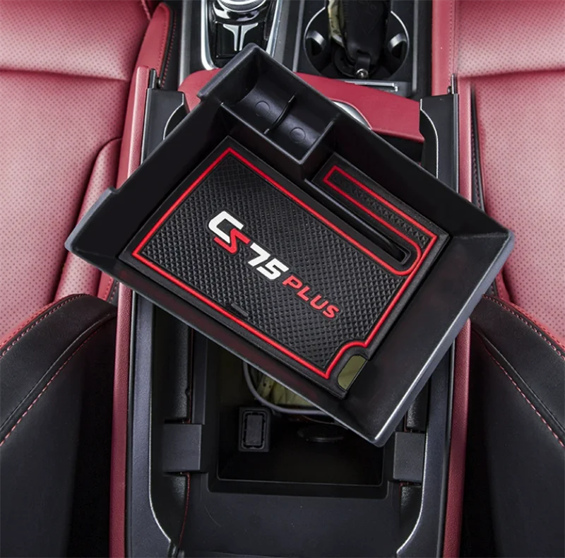 

Для Changan CS75 PLUS 2020 внутренняя формовка центральный ящик для хранения поддон подлокотник контейнер крышка