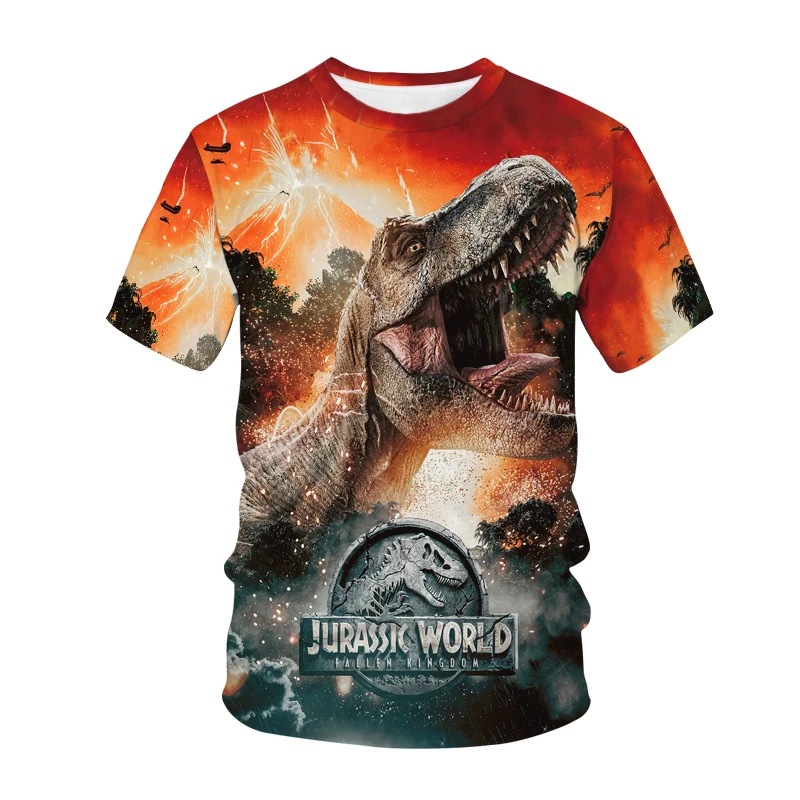

Boys Girls Jurassic world T-Shirt Cartoon Graphic Baby Boy Girl Children T-shirts Summer Clothing Print Tee Tops Toddler Clothes