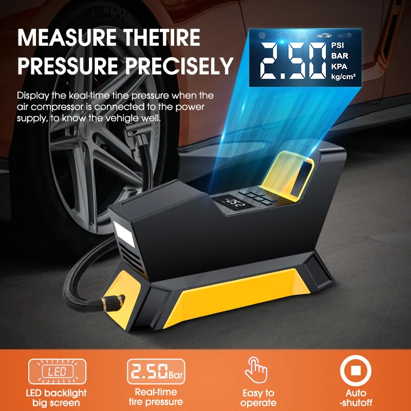 Портативный цифровой дисплей с воздушным компрессором внешняя фотография 150