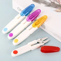 2pcs scissors plastic handle sewing scissors embroidery cross stitch scissors thread cutter scissors for diy craft tool