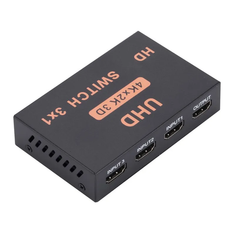 4K * 2K 3D HDMI-совместимый мини-3-портовый переключатель HDMI Разветвитель 3 в 1 Выход