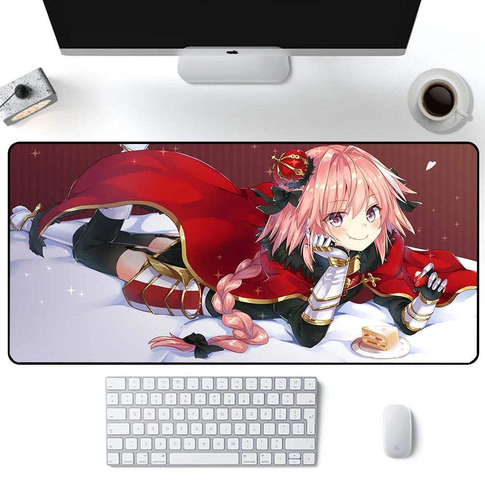 

Astolfo Fate Mouse Pad Large Gaming Mousepad PC Gamer Computer Office Mouse Mat XXL Carpet Keyboard Mat Desk Pad Laptop Mausepad