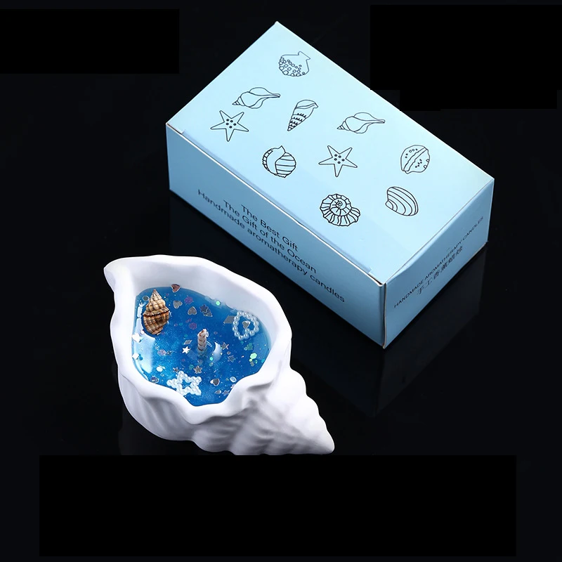 Свеча из ракушек морская звезда ракушка ароматерапевтические свечи орнамент