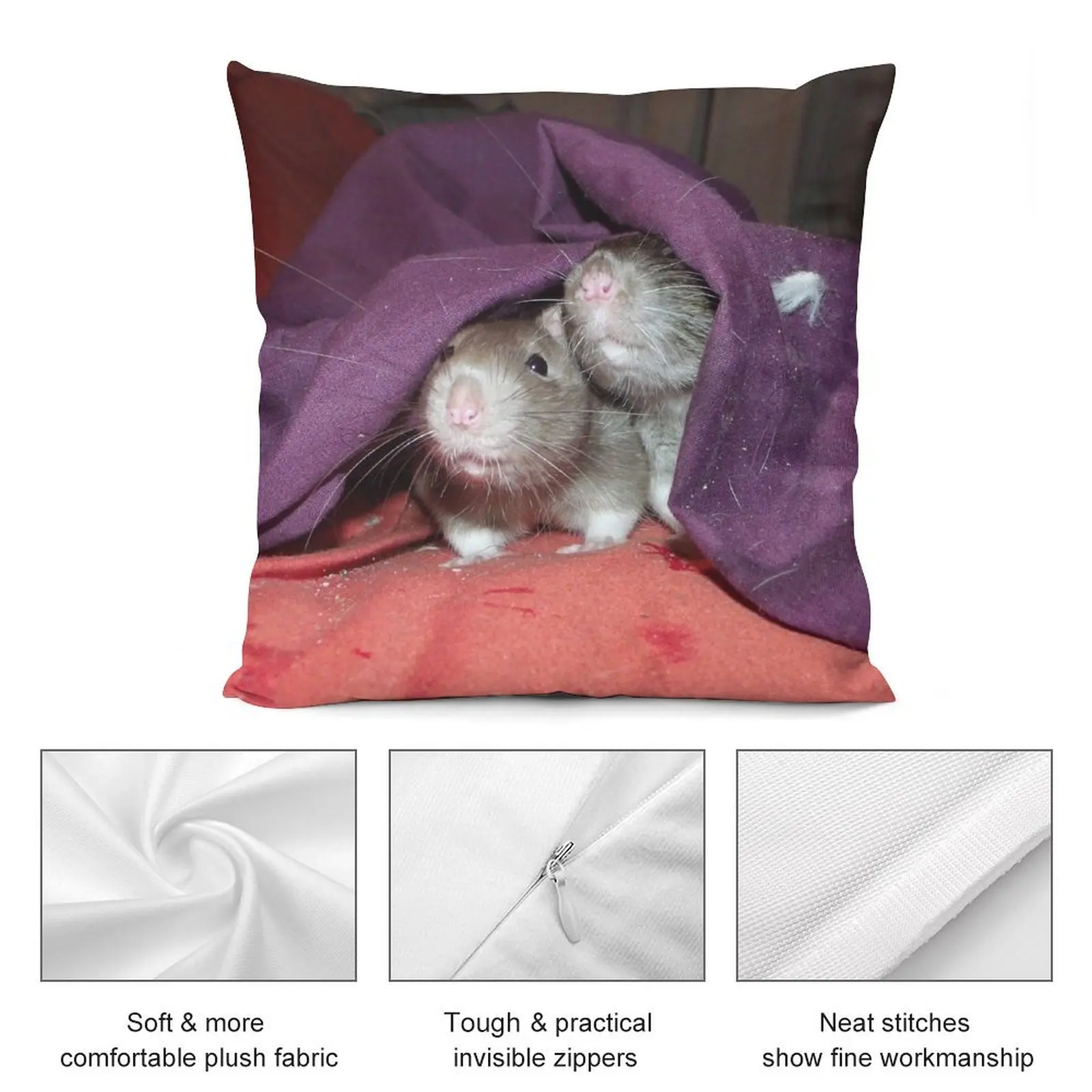 Декоративная Подушка скрытые Крысы для гостиной