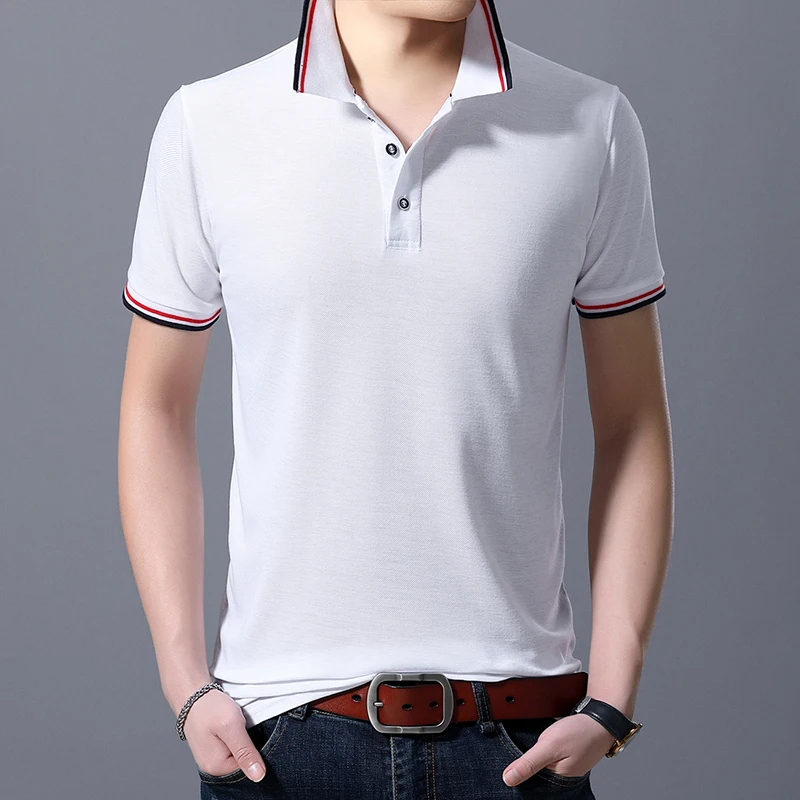 

2022 Latest Summer Fashion Business Men's Breathable Short Sleeve Polo Shirt Casual Polo Shirt Men M-4XL