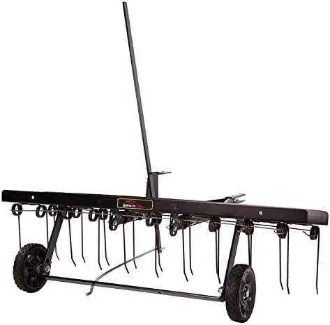 

Tow Behind Dethatcher with Preassembled Tines & Transport Mode, 40"