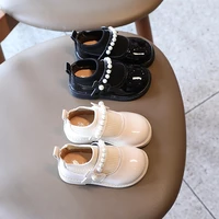1 6 year princess party black sneakers for girls spring autumn shoes kids toddler mary jane baby leather shoes for pearl fashion