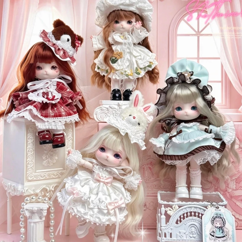 Фото Коллекционная фигурка Mimia Journal Dreamy Princess House Series Mjd: Загадочная аниме-фигурка с подвижными суставами, кукла-сюрприз, настольное украшение, подарок №1