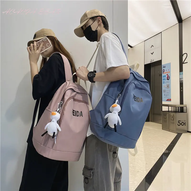 

Couples Waterproof Cute Backpack Nylon Female Harajuku School Bag College Lady Kawaii Backpacks Fashion Book Girl Bags Student