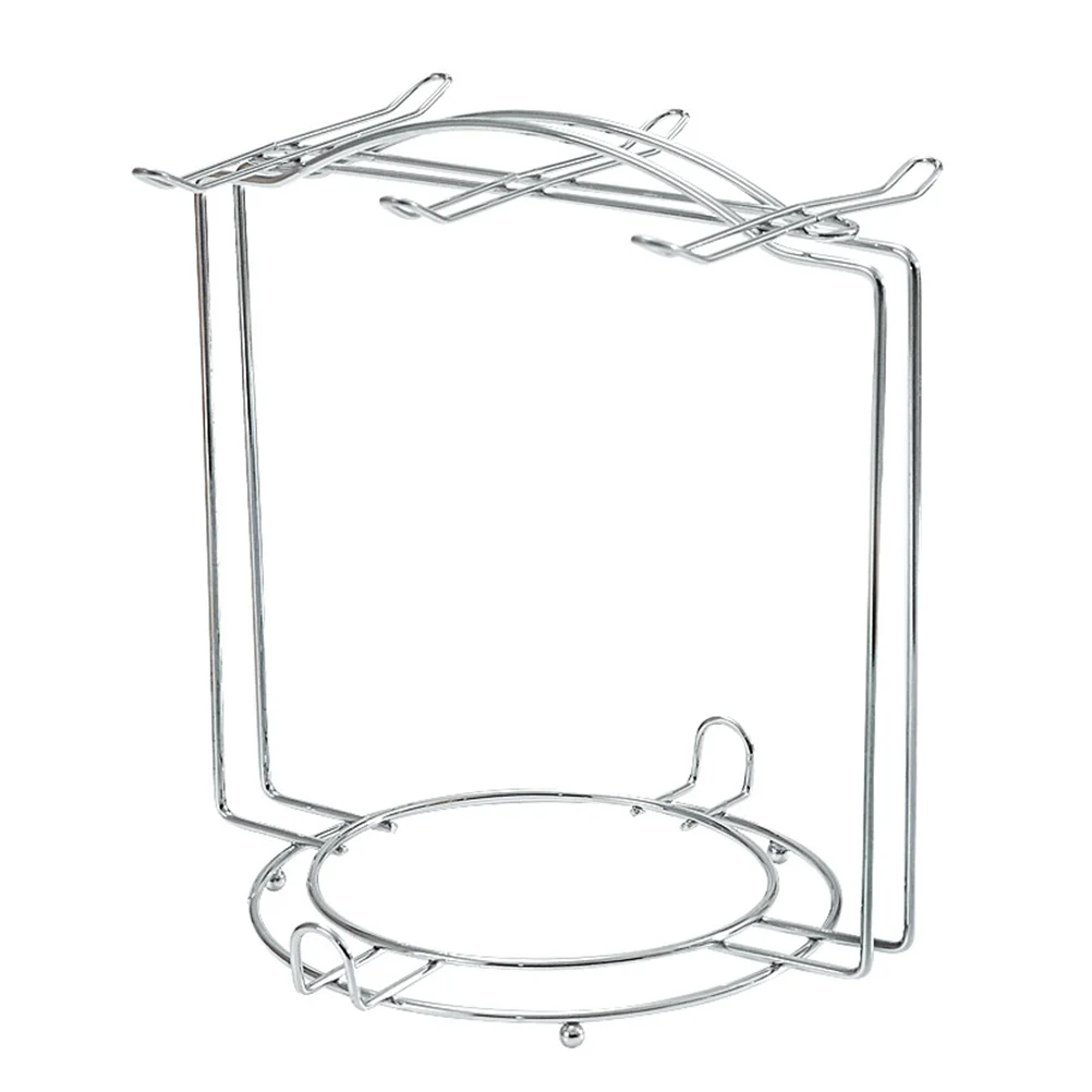 

Cup Coffee Holder Tea Stand Rack Metal Saucers Mug Steel Organizer Stainless Wire Tree Hanging Hook Display