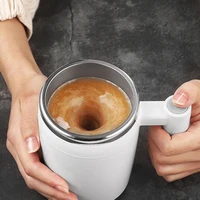 tool coffee tumbler waterproof stainless steel electric mixing cup self stirring coffee mug automatic magnetic mug