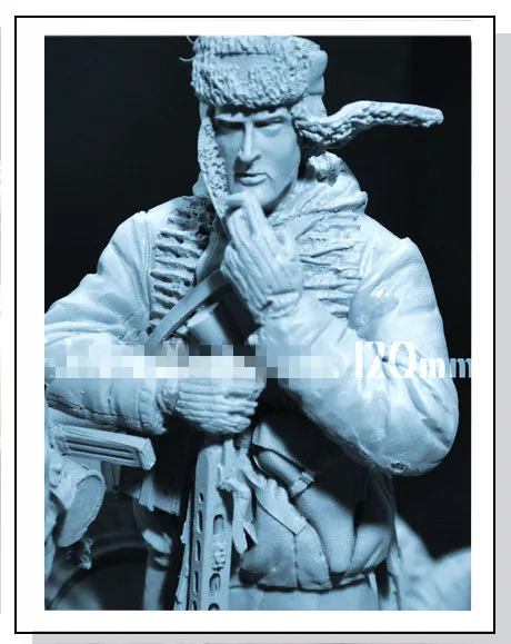 

1/16 Die Cast Resin Figure Model Assembly Kit WWII German Winter Soldier Model Assembly Toy Unpainted