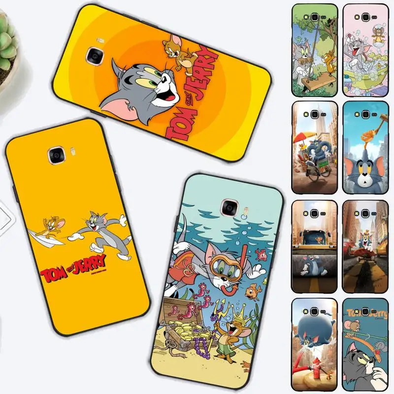

BANDAI Tom and Jerry Phone Case for Samsung J 2 3 4 5 6 7 8 prime plus 2018 2017 2016 core