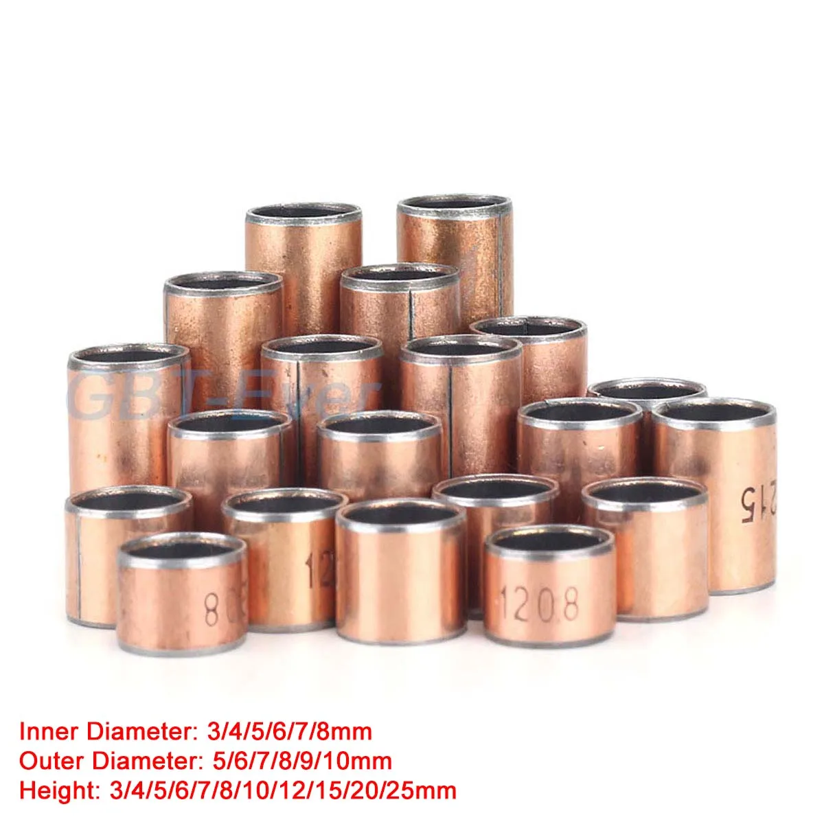 

10 шт. SF-1 композитная медная втулка безмасляный самосмазывающийся подшипник ID 3 4 5 6 7 8 9 10 мм втулка маленькая втулка наружный диаметр 5-12 мм