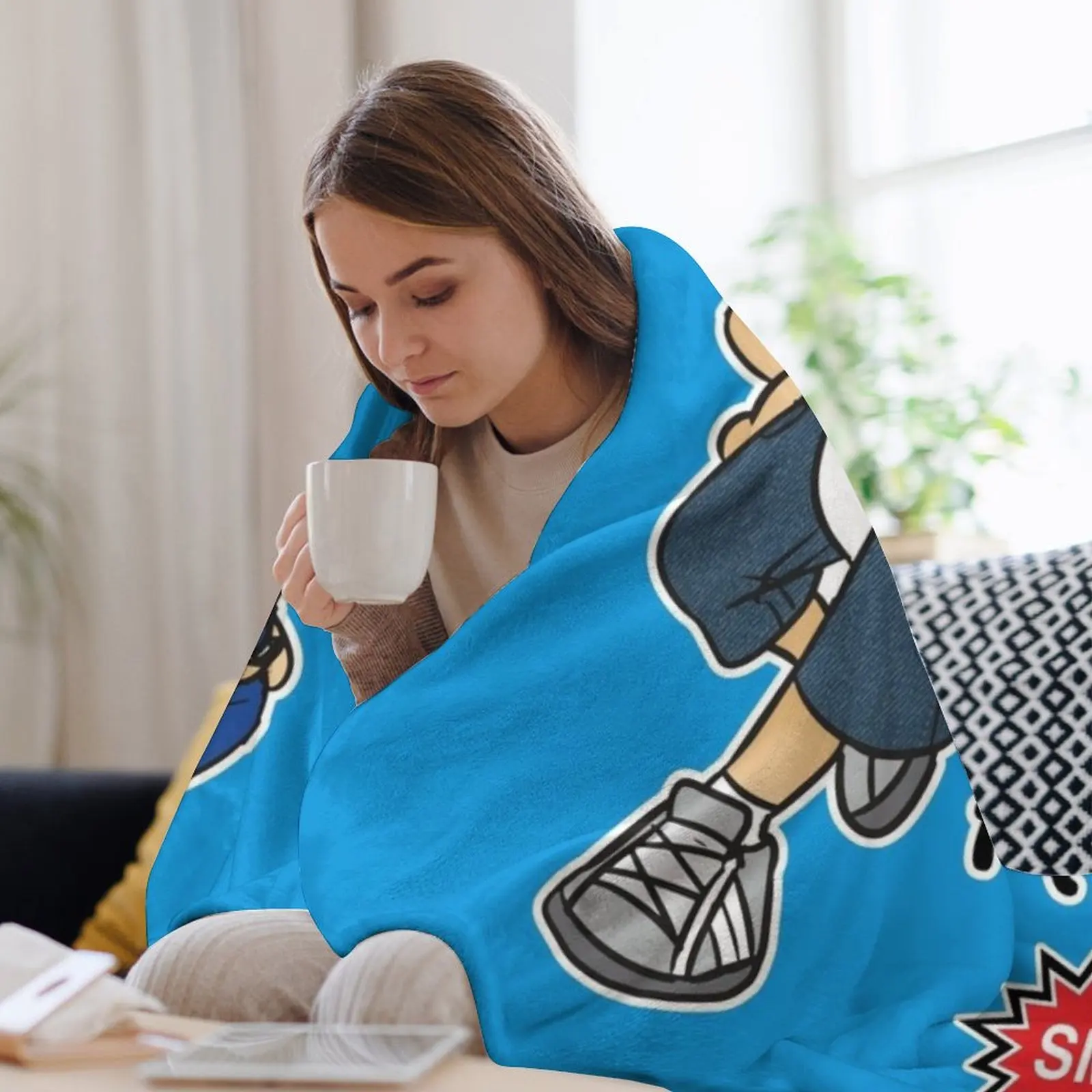 Джеффи Ванна Привет мое карандаш? - Забавное одеяло с персонажем SML винтажные