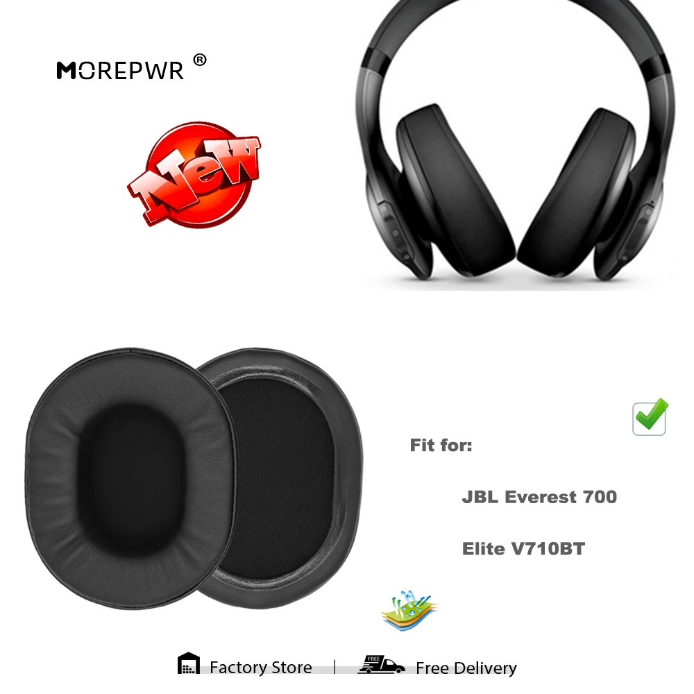 

Morepwr Сменные амбушюры для JBL Everest 700 Elite V710BT, запчасти для наушников, Кожаная подушка, бархатные амбушюры, чехол для наушников