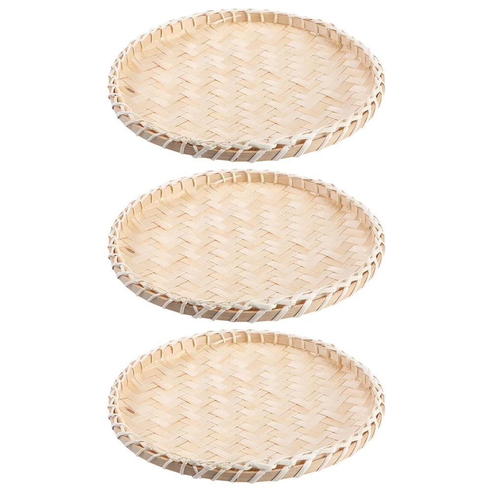 

3 шт., бамбуковые подносы для хлеба