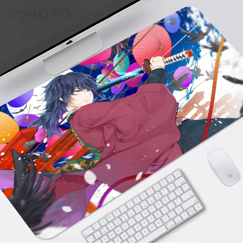 

Anime Demon Slayer Kimetsu No Yaiba Mouse Pad Gaming XL Computer Home Large Mousepad XXL keyboard pad Anti Slip Office Carpet PC