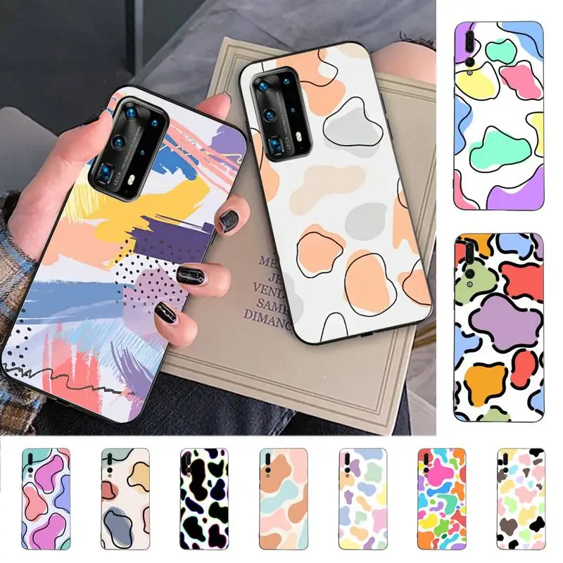 

Abstract Geometry Fundas Phone Case for Huawei P30 40 20 10 8 9 lite pro plus Psmart2019