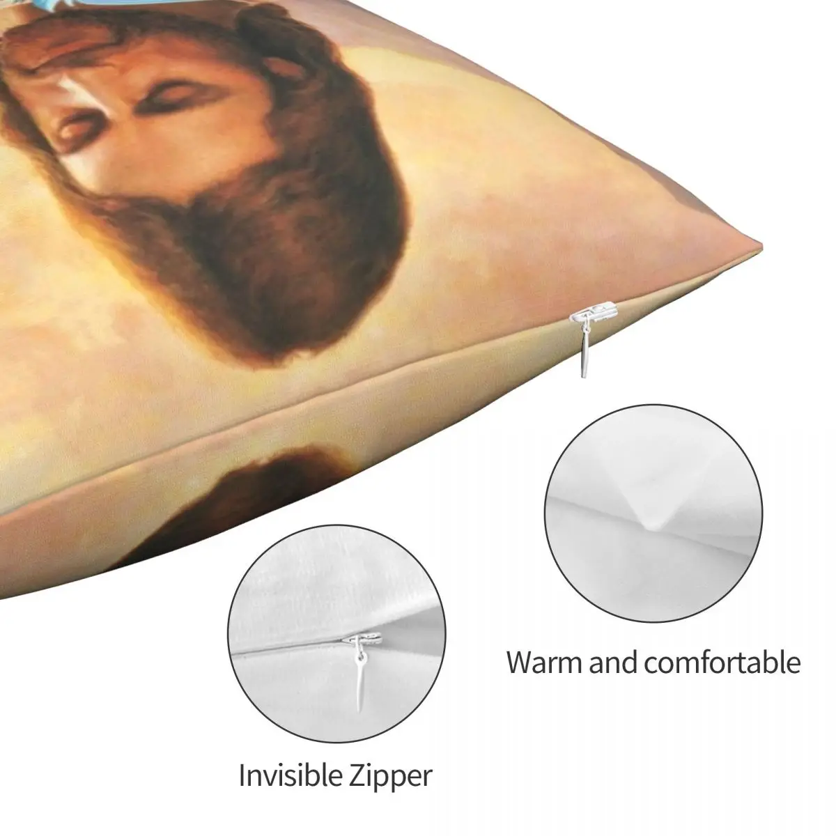Jesus Loves Aqua Pillowcase Christ God Dakimakura Pillow Case Decorative Cushions Cover Home Sofa Bed Bedding Bedroom Creative | Дом и сад