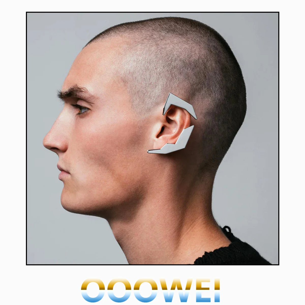 

Асимметричные клипсы для ушей OOOWEI в стиле панк