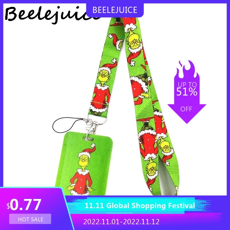 

Christmas cat Credit Card ID Holder Bag Student Women Travel Bank Bus Business Card Cover Badge Accessories Gifts