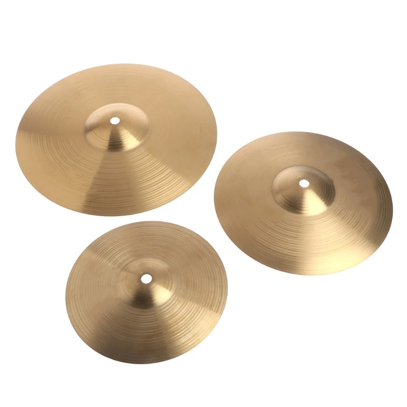 

Durable Brass Drum Crash Cymbals Alloy Splash Crash Cymbal Hi-Hat for Drum Players 8/10/12 Inch Size Optional Drum