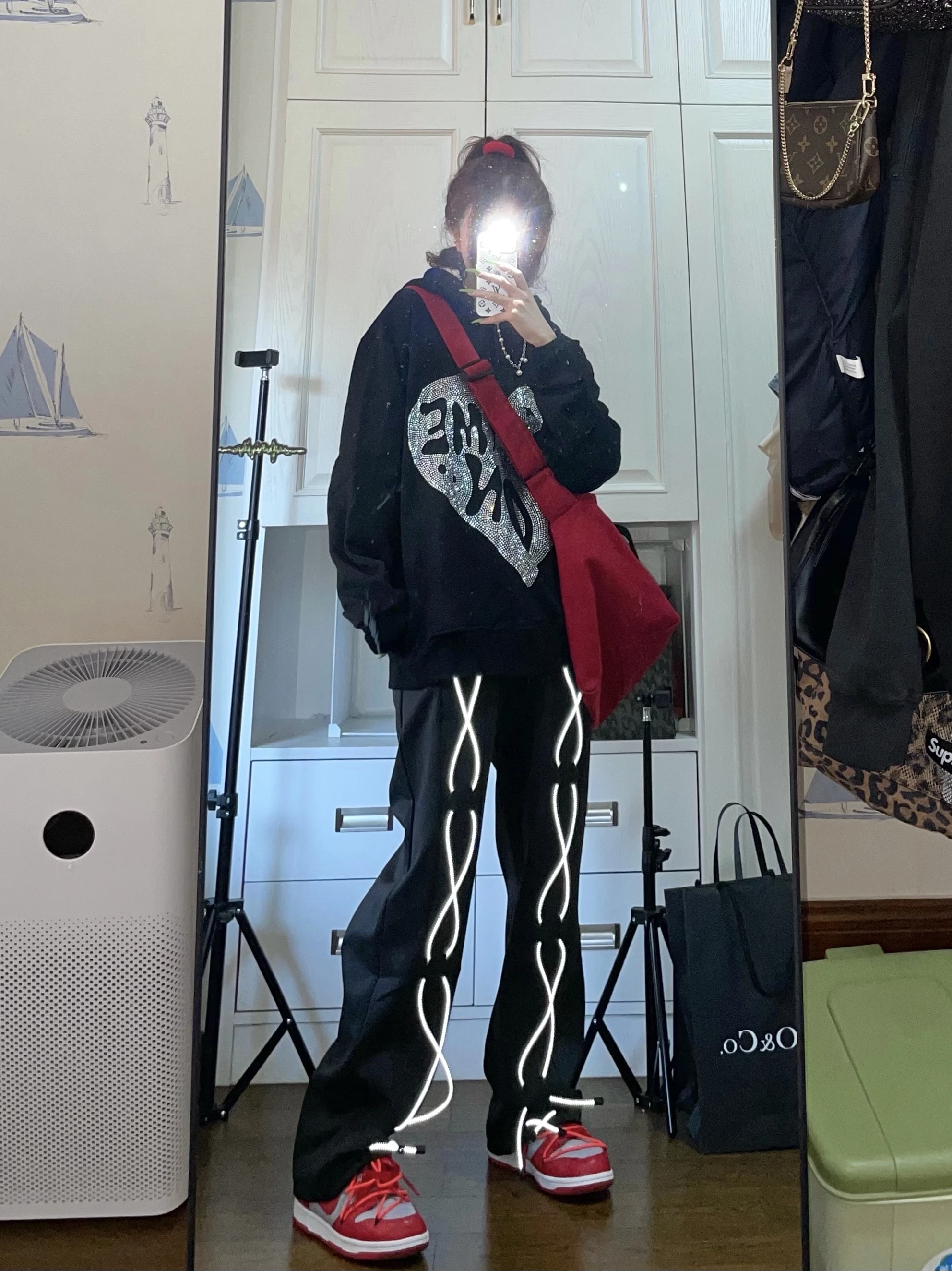 

Casual Stylish wide leg Pants Vintage Loose Streetwear Sexy ladies Y2K Style Straight Trousers