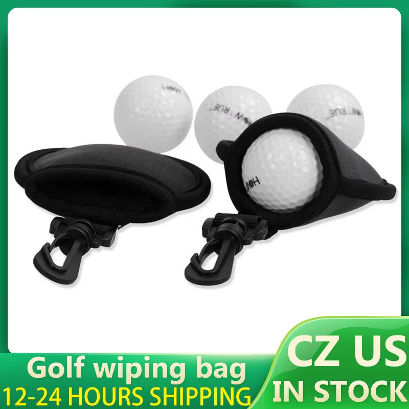 Washer Cleaner Pouch Bag Clip Hook Belt Valuables Fit Men Women Kids Portable Pu Leather Golf Ball Accessories Tool