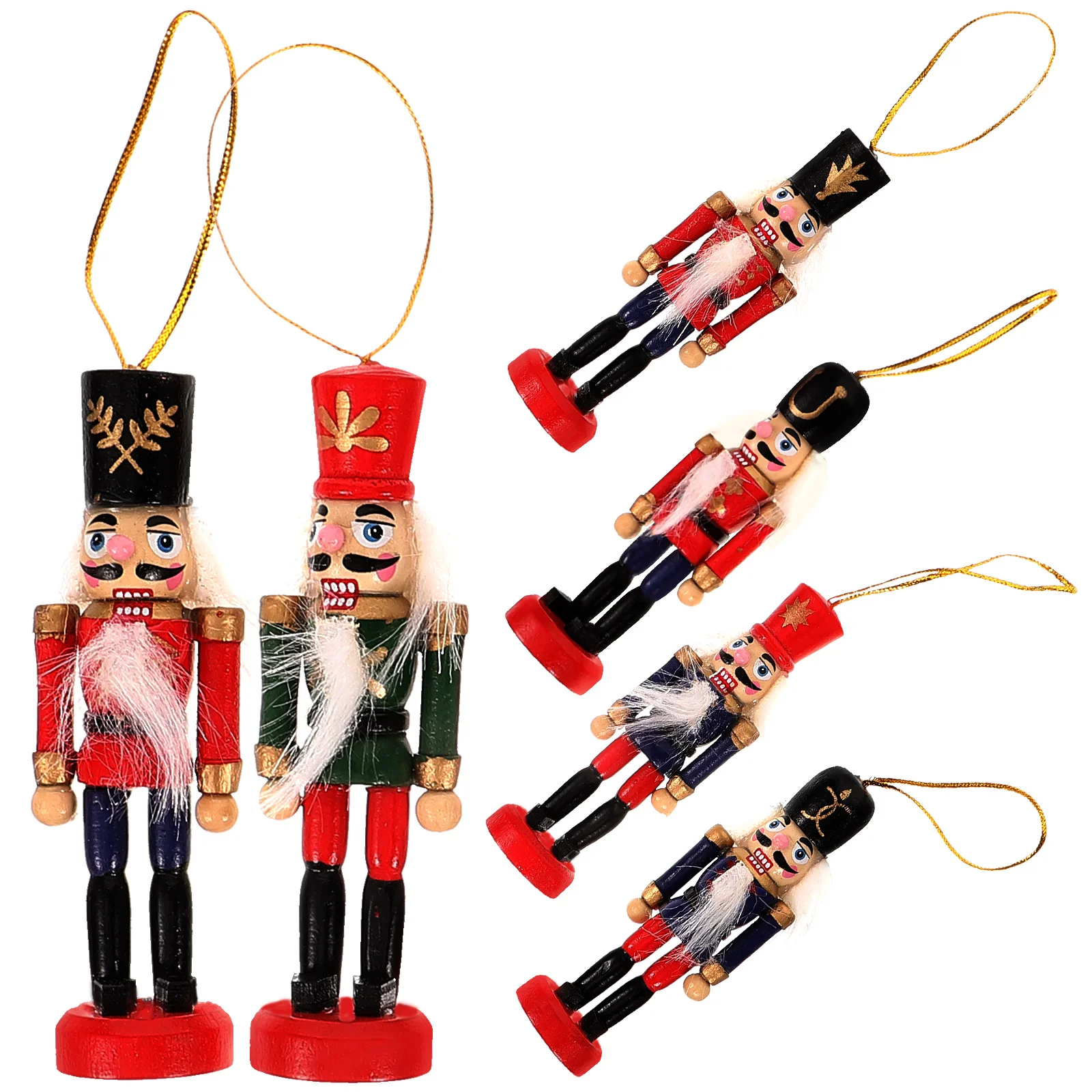 

Nutcracker Pendant Xmas Decors Decoration Tree Hanging Ornaments Wood Pendants Christmas Toys Large 120 cm