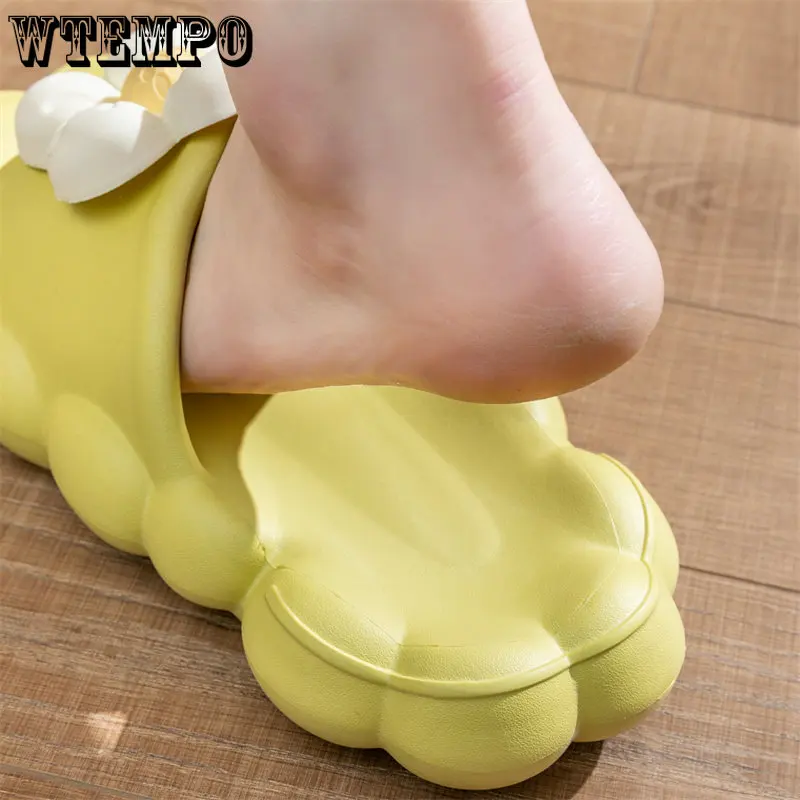 WTEMPO Super Cute Slippers Indoor Flower Slides for Women Girl Indoor Slippers Open Toe Platform Shoes Wholesale Dropshipping