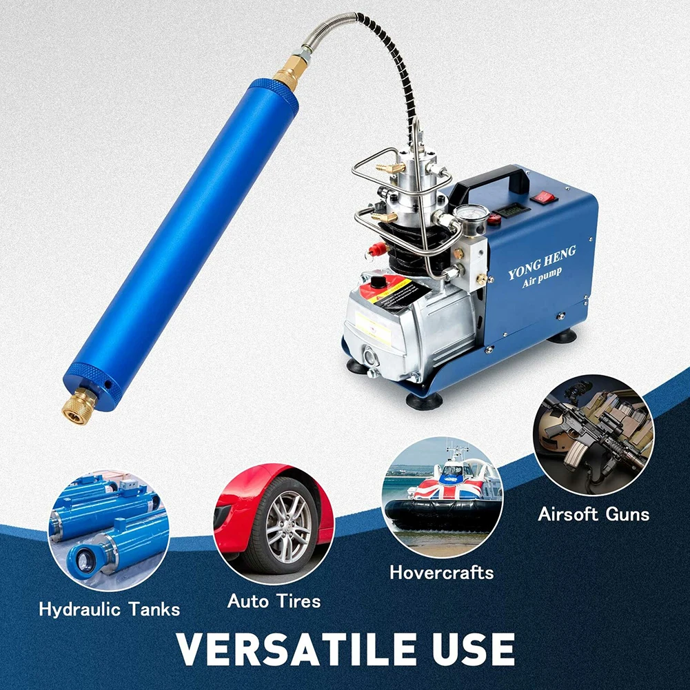 

High Pressure PCP Air Oil Filter Water Separator Compressor Cylinder 30 Mpa 8mm Quick Adapter 18.9 In Hose Length Oil-Water Sepa