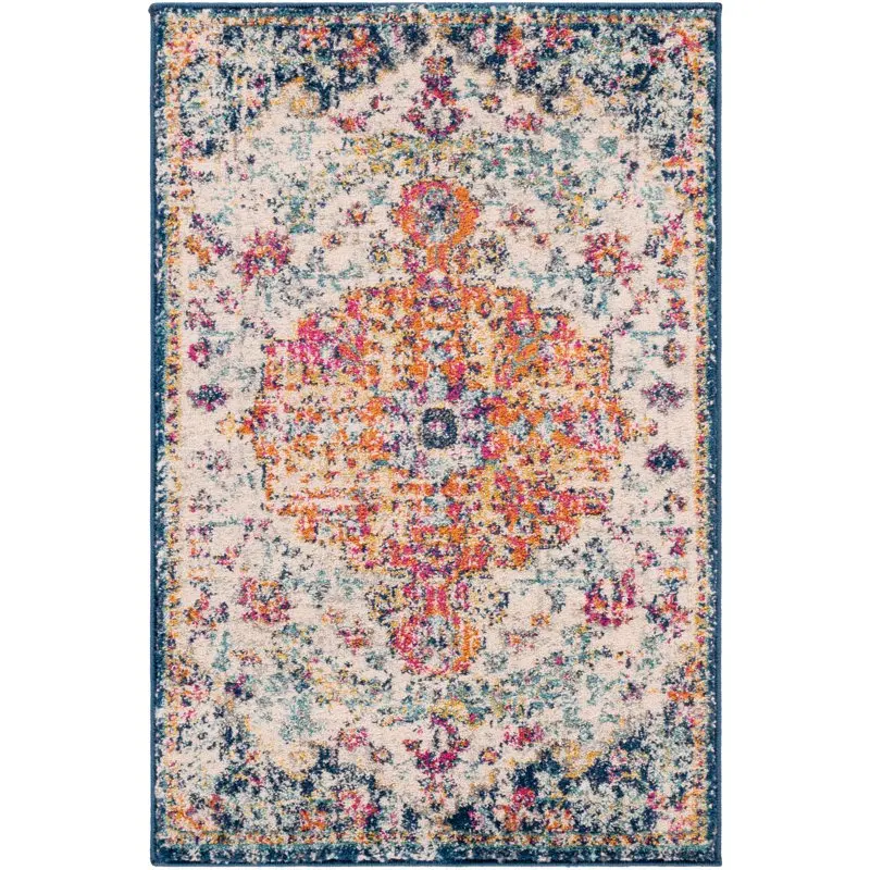 

"Richly Textured & Durable Charming Traditional Blue 2' x 3' Area Rug - Comfort for Years to Come".