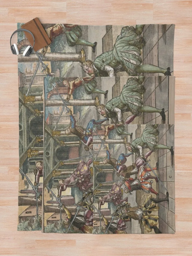 Одеяло с мечом High Guard Joachim Meyer в стиле Ренессанс пляжное фланелевое одеяло